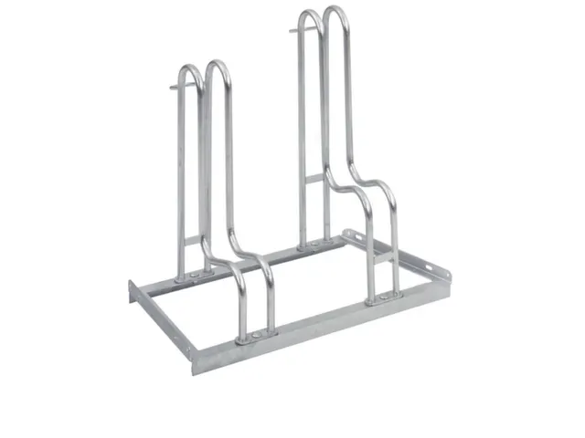 Fietsenrek L 700mm 2plaatsen Enkelzijdig Om Vast Te Schroeven Verzinkt