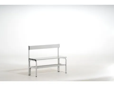 omkleedbank,HxLxD 770x1015x375mm,alu. lijsten,frame RVS RAL7035