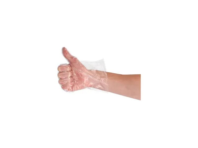 Pe Handschoenen Transparant Geruwd 30Cm 25My 10000 Stuks