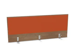 opzetpaneel,v. bureau,aanbouw achter,B 1400mm,NT-cherry,BN3012-oranje - 1