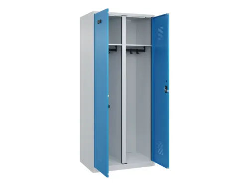 locker voor scheiding van kleding,HxBxD 1850x800x500mm,2vak