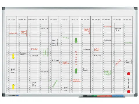 Planner Jaar Legamaster Premium Verticaal 60x90cm