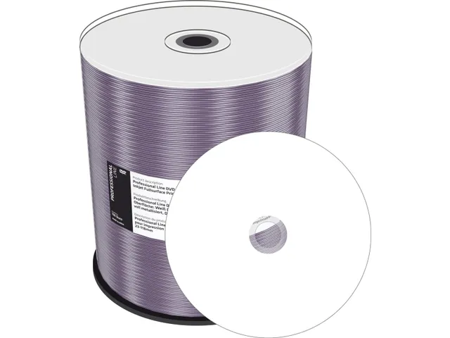 MediaRange Professional Line DVD-R 4.7 GB Inkjet Printable 100 stuks