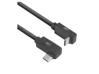 Kabel ACT USB-C hoek links/rechts USB-C hoek boven/beneden 10Gbps 2m - 1