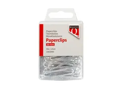 Paperclip Quantore 50mm rond 40 stuks zilver