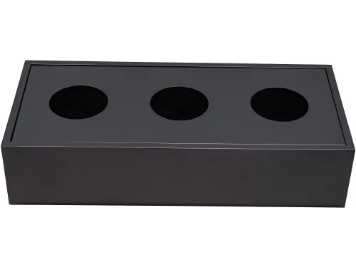 Plantenbak tbv schuifdeurkast Zwart RAL9005