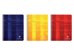 Schrift Clairefontaine Matris 210x297mm lijn 100blz spiraal Assorti