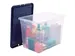 Opbergbox 64 Liter Plastic Transparant Blauw
