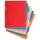 Tabbladen glanskarton 225g 6-delig schoolformaat 17x22cm Assorti