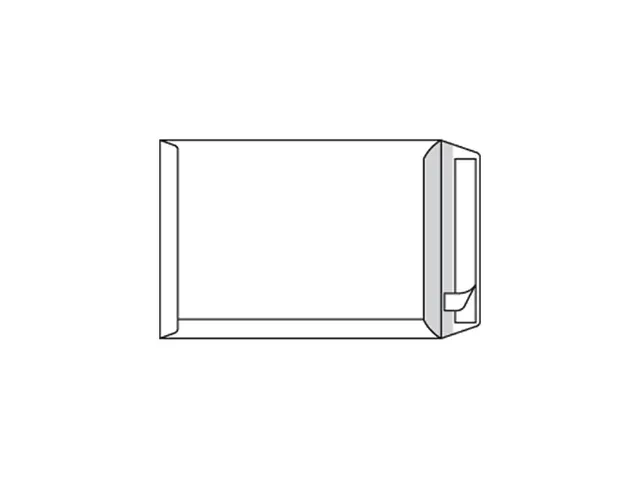 Zak Akte Envelop C4 229x324mm Zonder Venster Strip Naturel wit