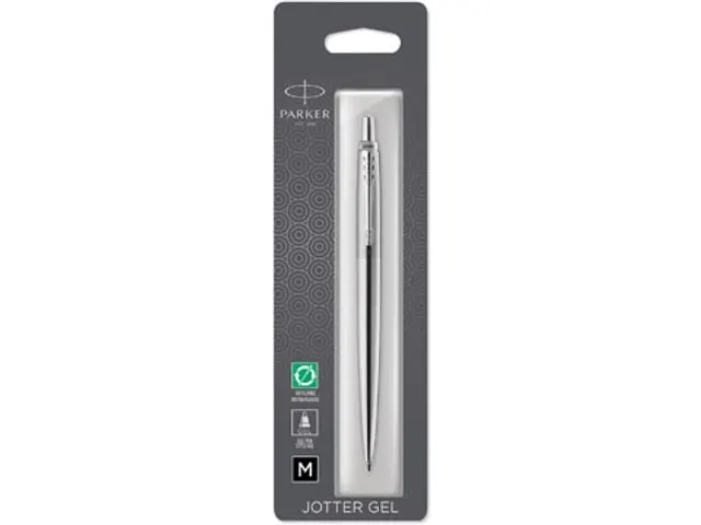 Jotter gelroller Stainless Steel CT, op blister