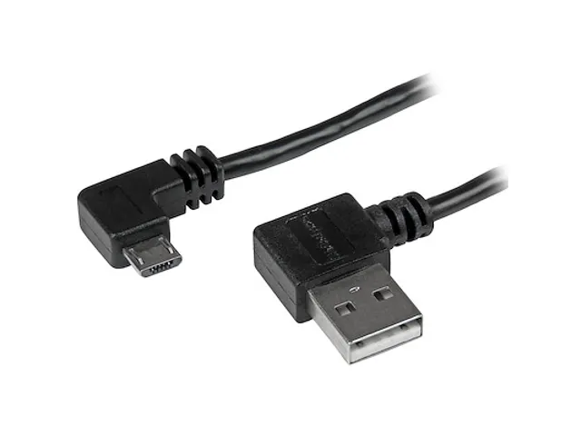 1m Micro-USB kabel met rechts haakse connectors M/M
