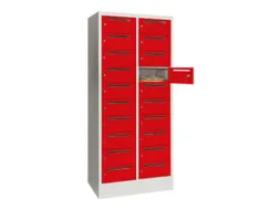 Postsorteerkast 1850x830x500mm 2x10 Vakken Ral7035 Front Ral3000