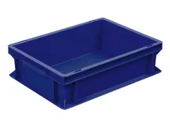 Euronorm Stapelkrat 120x400x300mm 11liter Gesloten Blauw