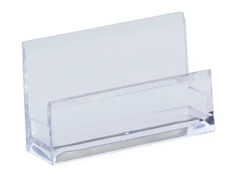Visitekaarthouder Alco 103x60x30mm acryl transparant