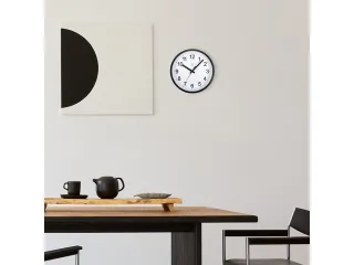 Wandklok nXt Robust dia 25,5cm zwart/wit kunststof - 7