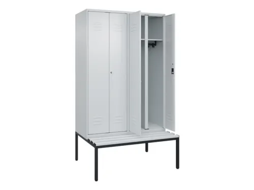 locker voor scheiding van kleding,HxBxD 2120x1200x815mm,4vak