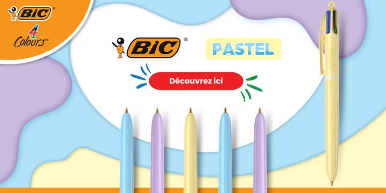 Découvrez l'assortiment BIC Pastel