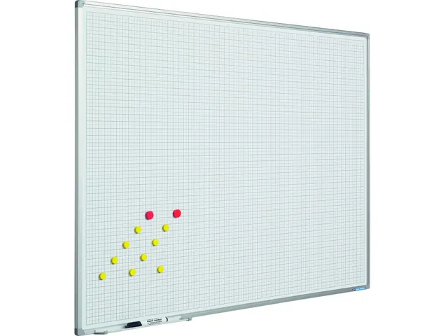 Smit Visual ruitbord 90x120cm softline profiel ruit 2x2cm