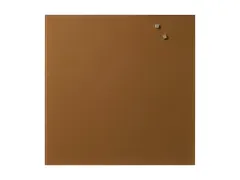 Tableau magnétique en verre Naga 45 x 45 cm Brun