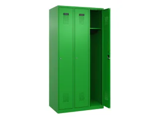 locker,HxBxD 1850x900x500mm,3vak,vak B 300mm,cil.-slot,staand op vloer - 2