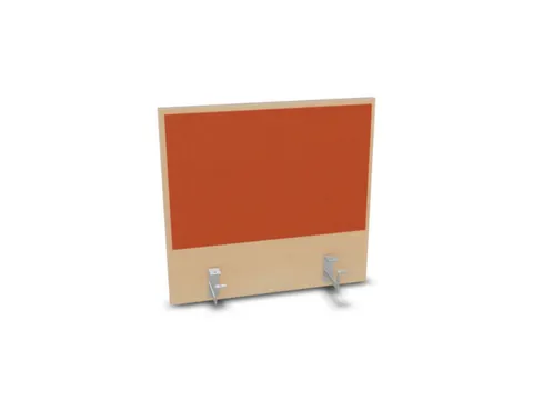 opzetpaneel,v. bureau,aanbouw achter,B 600mm,NE-esdoorn,BN3012-oranje