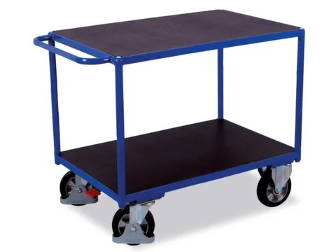 Tafelwagen 1000kg 1200x800mm 2 Etages Ral5010 Waterbestendig