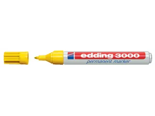 Viltstift edding 3000 rond geel 1.5-3mm - 1