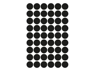 Etiket Avery Zweckform 3140 Rond Ø12mm Zwart 270 Stuks - 5