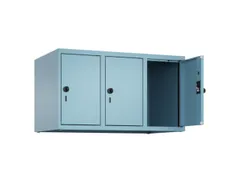 opzetkast,v. locker,3vak.,vak B 300mm,HxBxD 500x900x500mm,draaigrendel