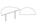 table de rallonge,haut. régl.,HxlxP 720-840x1600x800mm,Bl-blanc