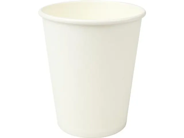 Beker uit karton, 150 ml, wit, pak van 100 stuks