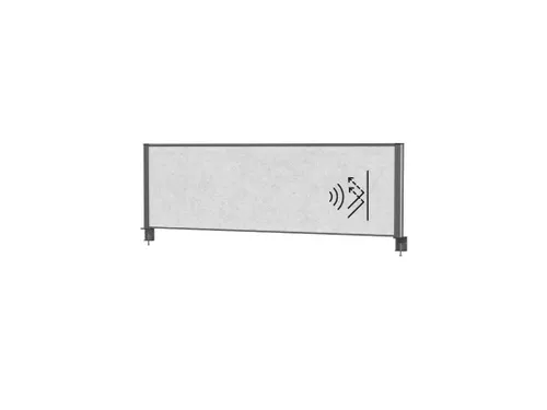 MAULconnecto scheidingsysteem 160x50cm Lichtgrijs Frame Antraciet