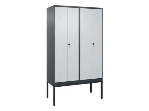 PBM-locker,HxBxD 2120x1200x500mm,4vak,vak B 300mm,draaigrendel