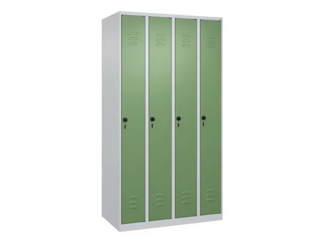 locker,HxBxD 1850x1000x500mm,4vak,vak B 250mm,draaigrendel