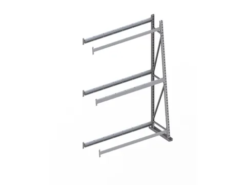 magazijnrek voor profielen,aanbouwveld,eenzijdig,HxBxD 3000x1400x500mm