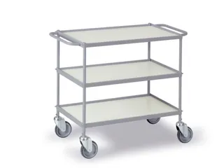 Universele Wagen 150kg 785x425mm 3 Etages Met Beugel Zilvergrijs - 1