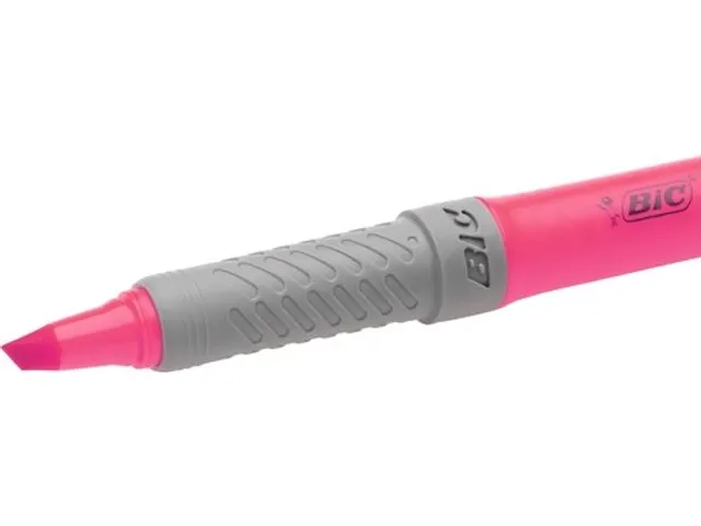 Markeerstift Bic Highlighter Grip Roze 12 stuks