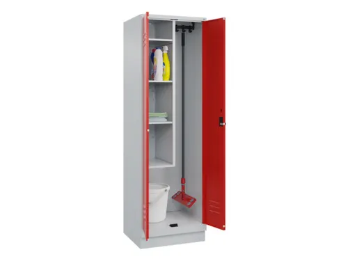 schoonmaakkast,HxBxD 1950x600x500mm,links 4vakken