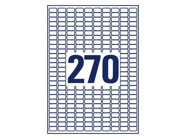 Etiquette ILC Avery 17,8x10mm blanche NP 25 feuilles 270 etiquettes pa