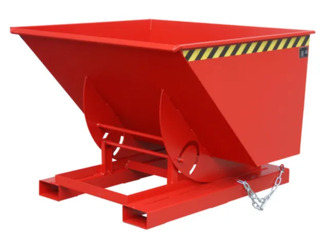 kiepbak,HxLxB 1070x1420x1560mm,1m³,draagverm. 1000kg,RAL3000