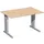 In hoogte verstelbaar bureau,HxBxD 680-820x1200x800mm,blad beuken