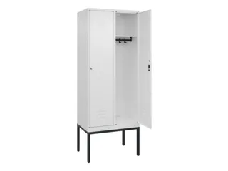 locker,HxBxD 2120x800x500mm,2vak,vak B 400mm,cil.-slot,voetonderstel - 2