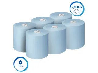 Handdoekrol Scott Essential 1-laags 350m blauw 6692 - 3