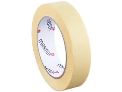 Masking Tape Onbedrukt 90µ geel 25mmx50m Solvent 36 Rol