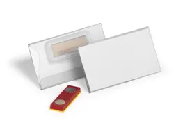 Naambadge 40x75 mm met magneet place and hold