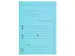 Dossiermap 2 kleppen SUPER 250 Contact 24x32cm Lichtblauw 25 stuks