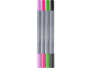 Duo aquarelmarker Faber-Castell Goldfaber karton etui 4 stuks Fluffy F - 3