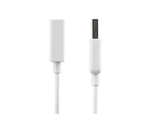 1m USB 2.0-verlengkabel wit A naar A M/F