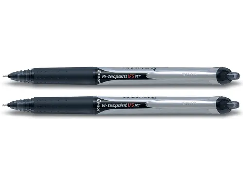 Rollerpen Pilot Hi-Tecpoint V5 RT 0.5mm Fijne punt Zwart